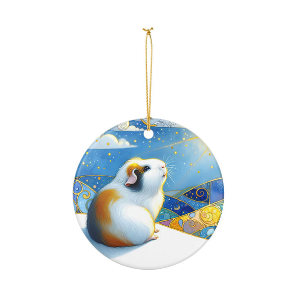 Winter Soltice Guinea Pig Ornament