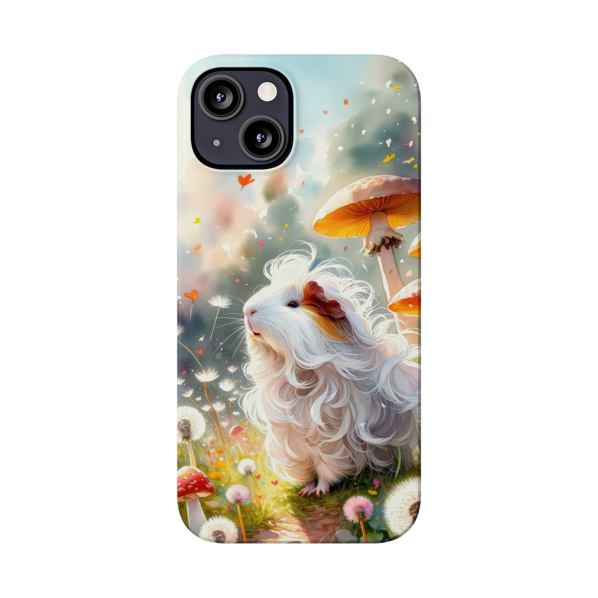 Dandelion Daze Guinea Pig Slim iPhone Case