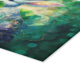 Bunny Nibbler Rabbit Glass Cutting Board