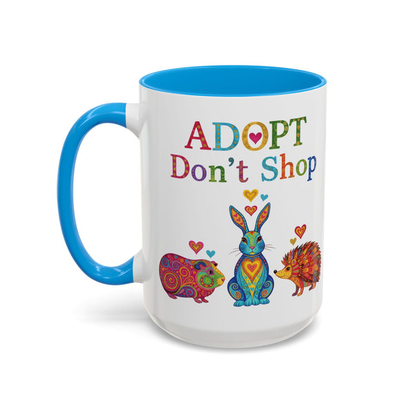 Guinea Pig Mug - Adopt Don't Shop - Boho