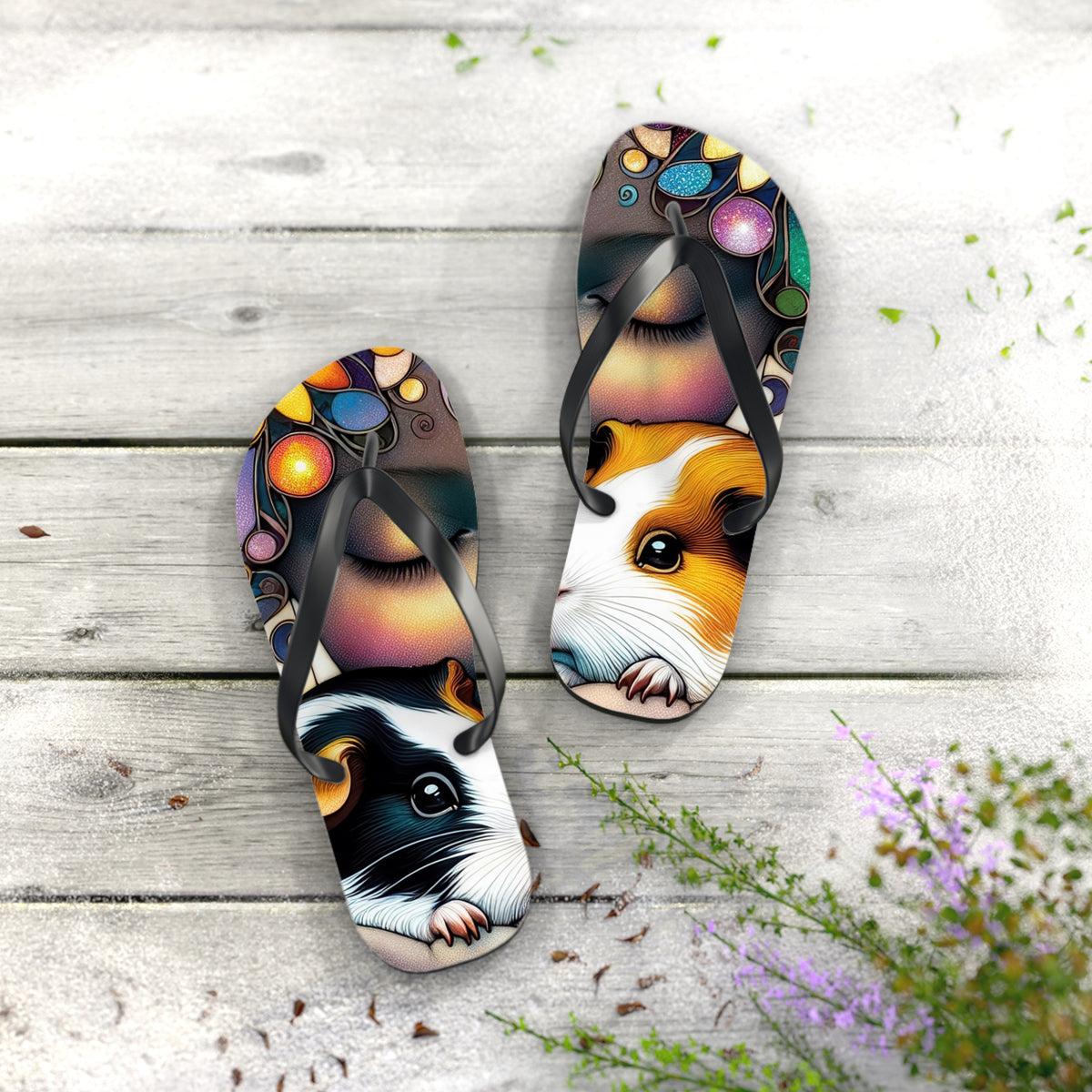 Tropical Piggy Flipflops