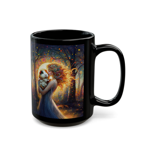 Woodlood Grace Guinea Pig Black Mug