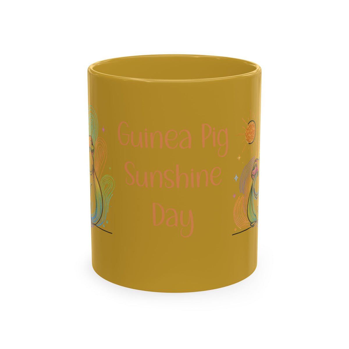 Personalized 'Teresa's Piggy Day' Ceramic Mug - Whimsical Guinea Pig Gift