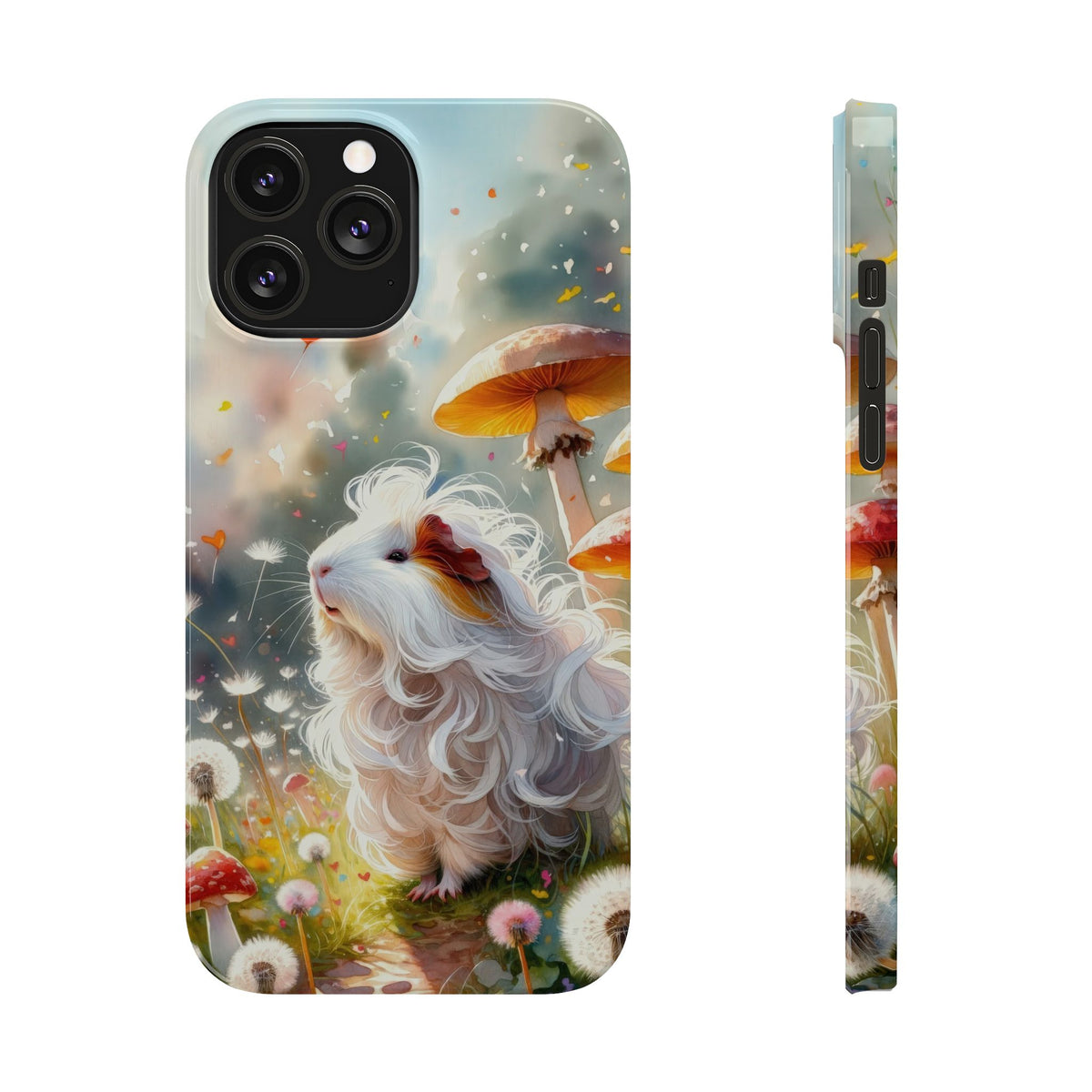 Dandelion Daze Guinea Pig Slim iPhone Case