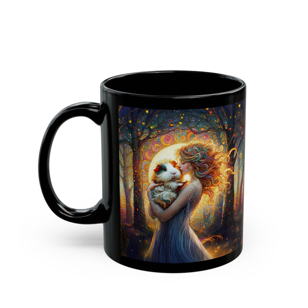 Woodlood Grace Guinea Pig Black Mug