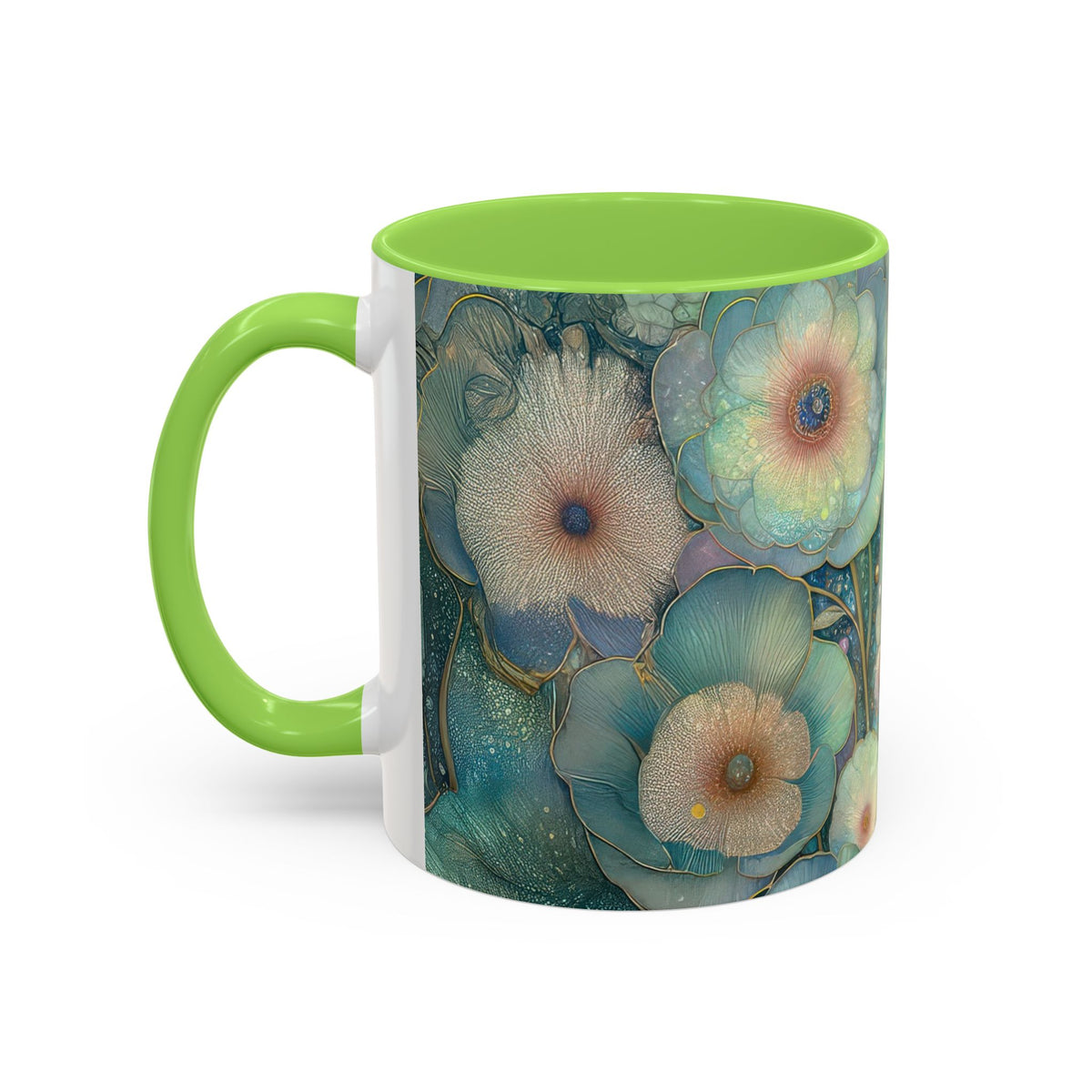 Colorful Guinea Pig Mugs, Cute Animal Coffee Cup, Floral Pet Lover Gift, Nature-Inspired Drinkware, Colorful Ceramic Mug