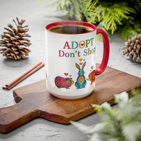 Adopt Don't Shop Boho Guinea Pig Mug
