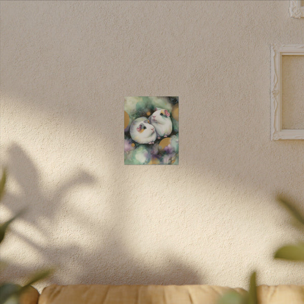 Precious Pig-appeal Guinea Pigs on Canvas