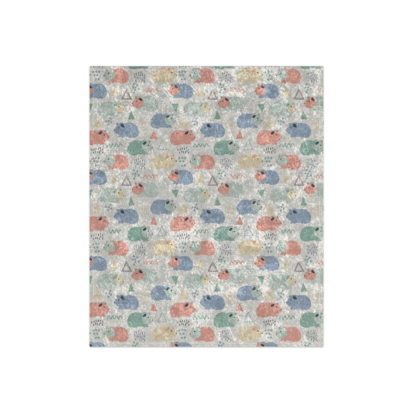 Soft Cavy Confetti Crushed Velvet Guinea Pig Blanket