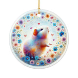 Wheekheart Bloom Guinea Pig Ceramic Ornament – image 3