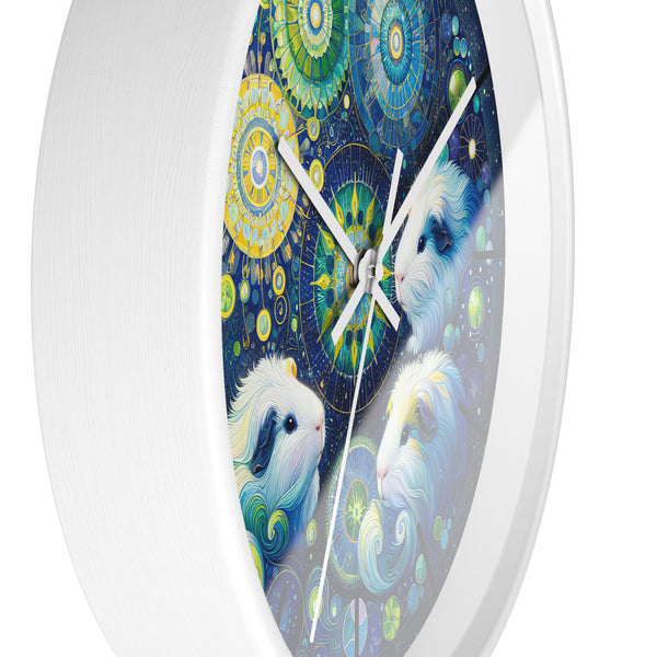Mandala Treasure Guinea Pig Clock