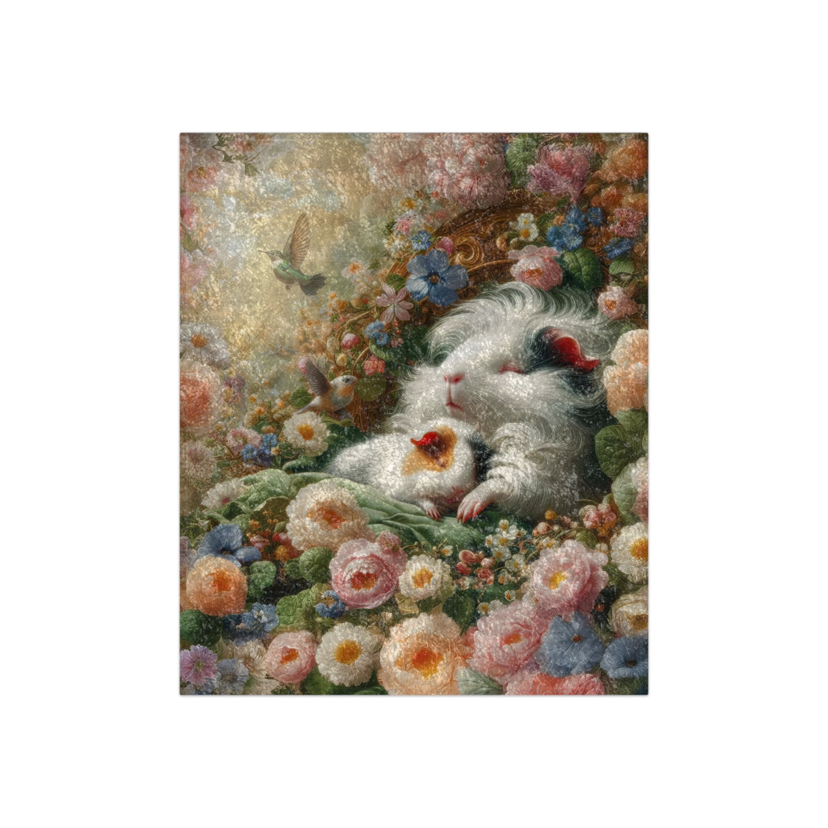 Dreamy Napping Piggies Crushed Velvet Blanket