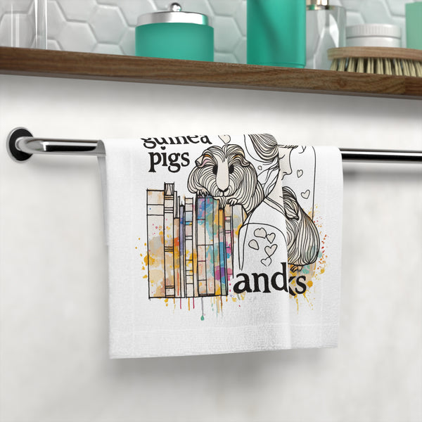 Just a Girl Who Loves Guinea Pigs & Books Face Cloth