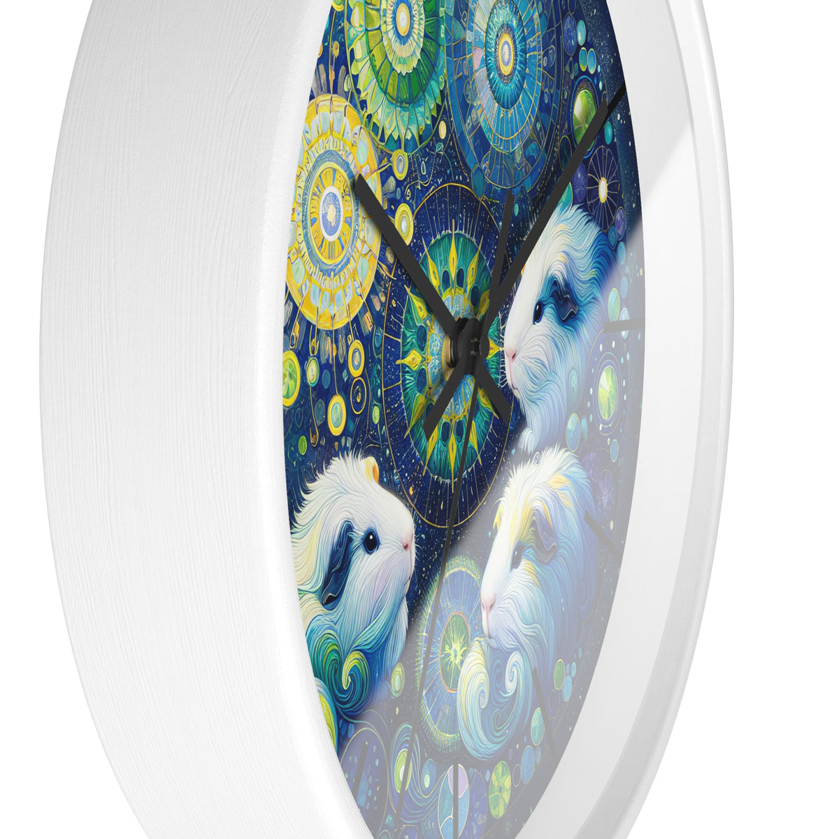 Mandala Treasure Guinea Pig Clock
