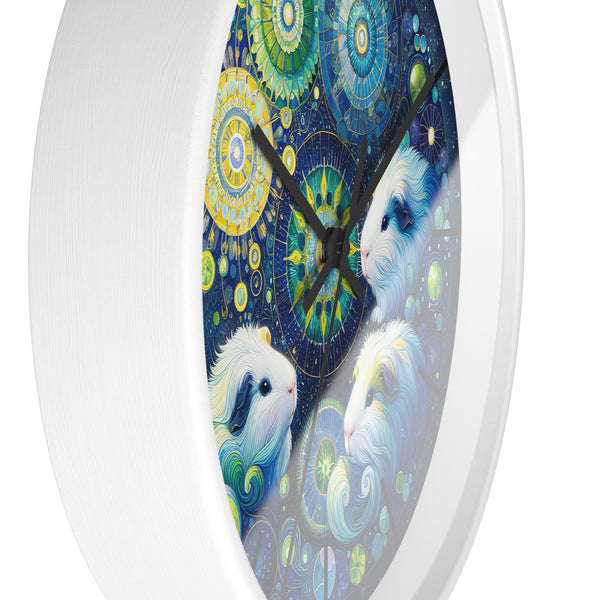 Mandala Treasure Guinea Pig Clock