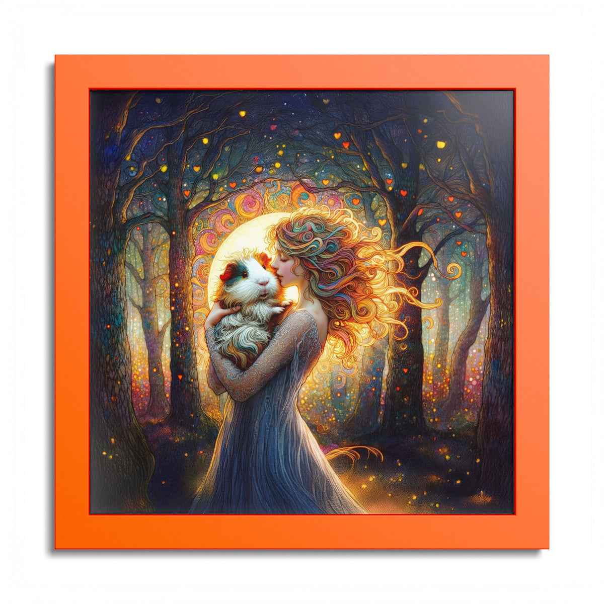Woodland Grace Guinea Pig Framed Art Print