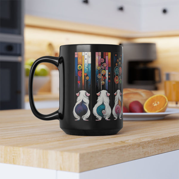 Piggy Butt Lineup - Black Guinea Pig Mug