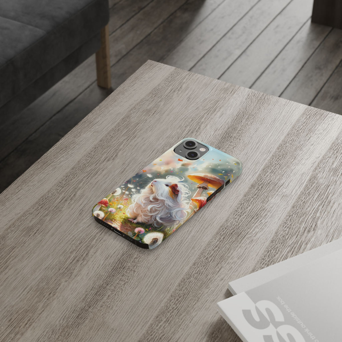 Dandelion Daze Guinea Pig Slim iPhone Case