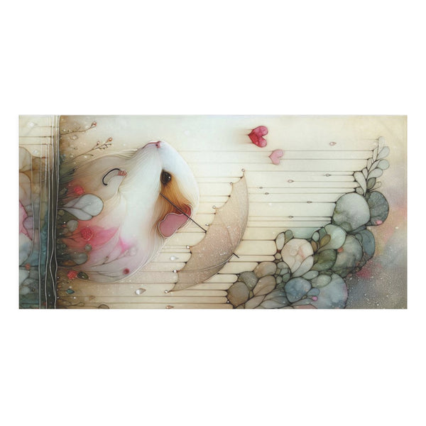 Whimsical Mink-Cotton Towel with Adorable Guinea Pig Design – Perfect for Cozy Moments and Gift Giving