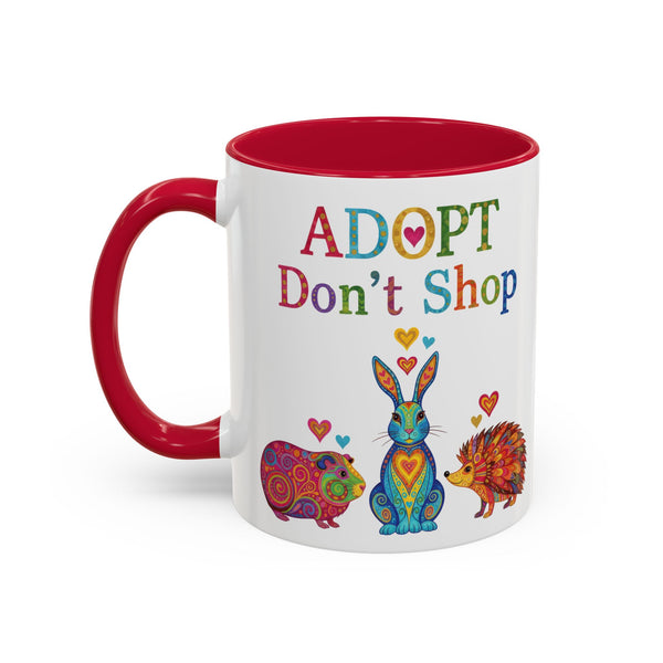 Guinea Pig Mug - Adopt Don't Shop - Boho