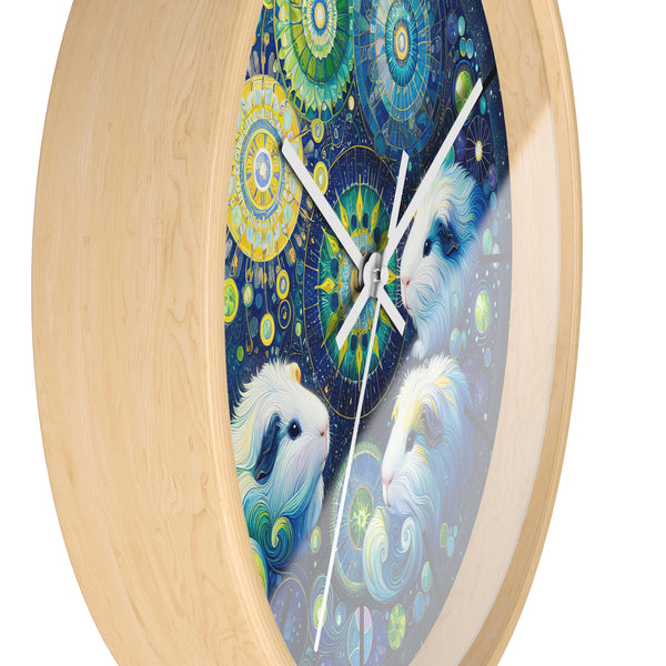 Mandala Treasure Guinea Pig Clock