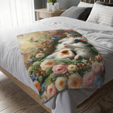 Dreaming Napping Piggies Velveteen Microfiber Guinea Pig Blanket