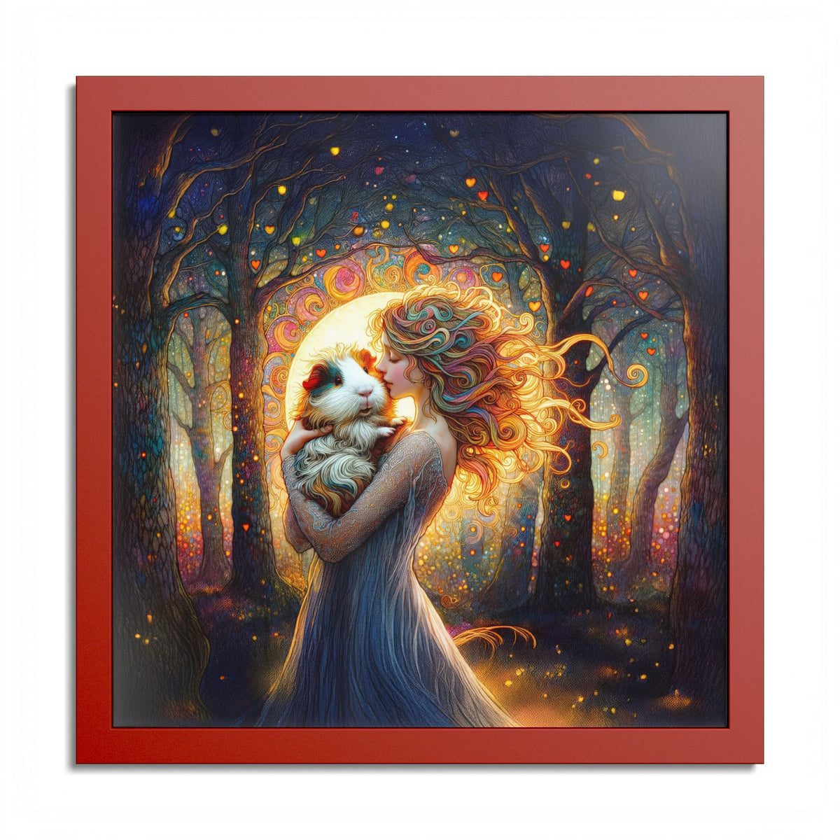 Woodland Grace Guinea Pig Framed Art Print