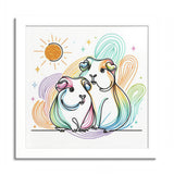 Sunny Piggy Vibes Framed Guinea Pig Wall Art – image 4