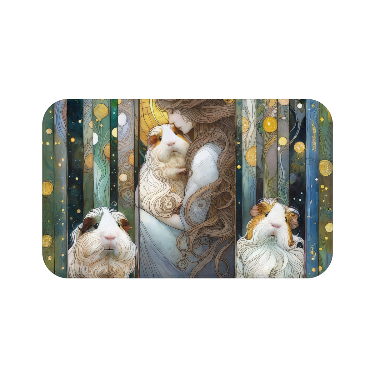 Cavy Trio TripTych Bath Mat