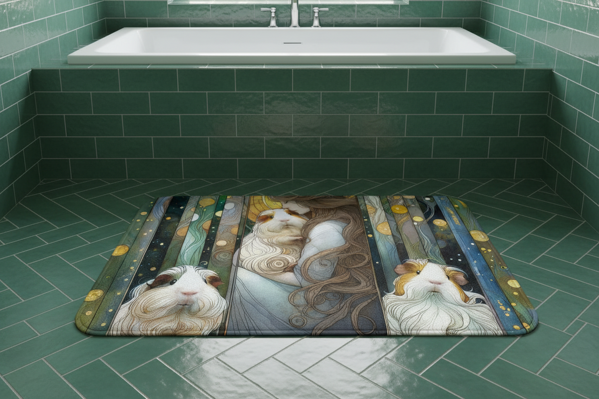Cavy Trio TripTych Bath Mat