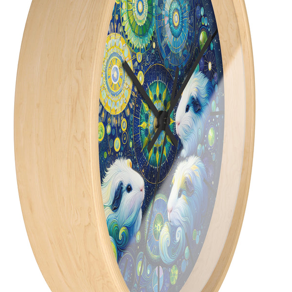 Mandala Treasure Guinea Pig Clock