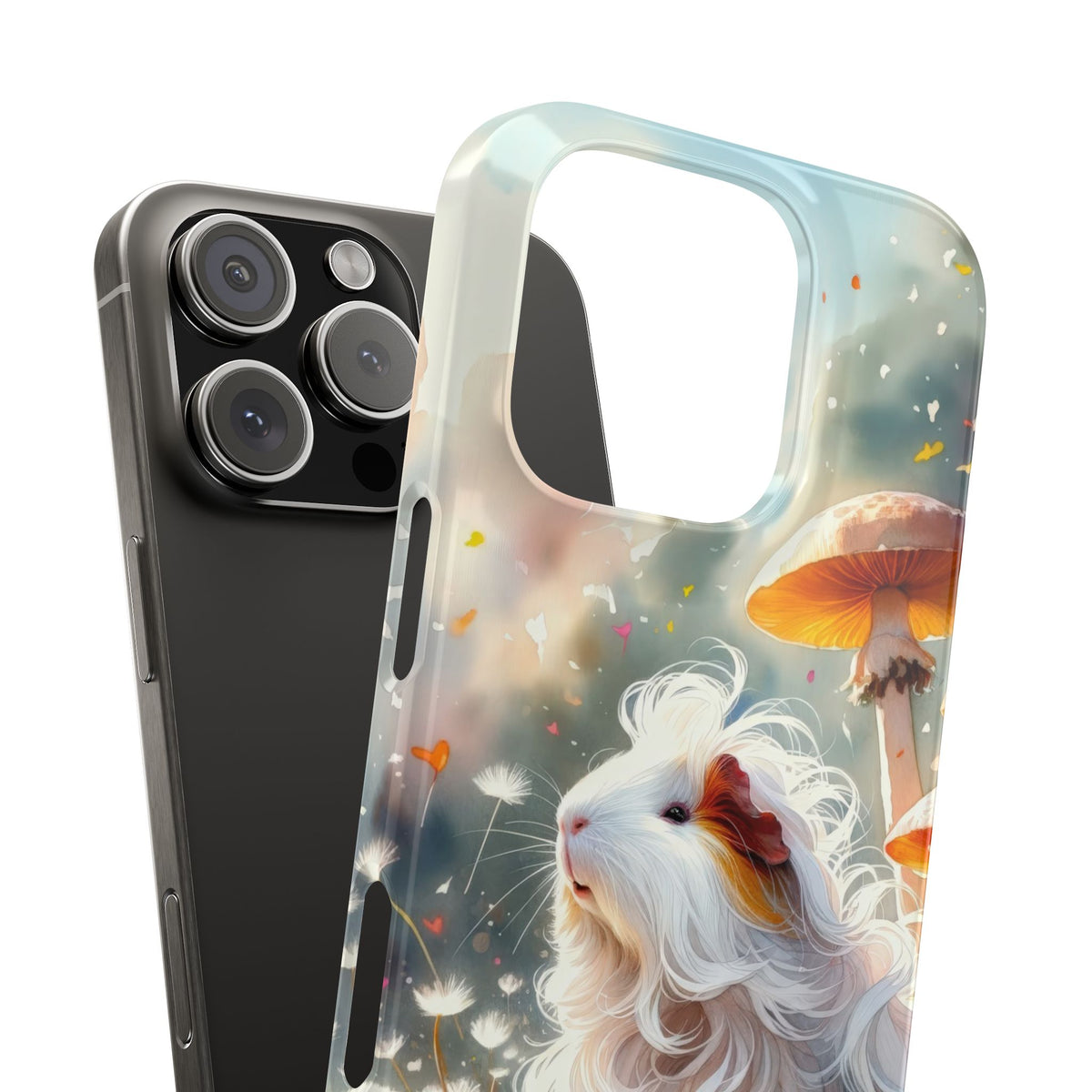 Dandelion Daze Guinea Pig Slim iPhone Case