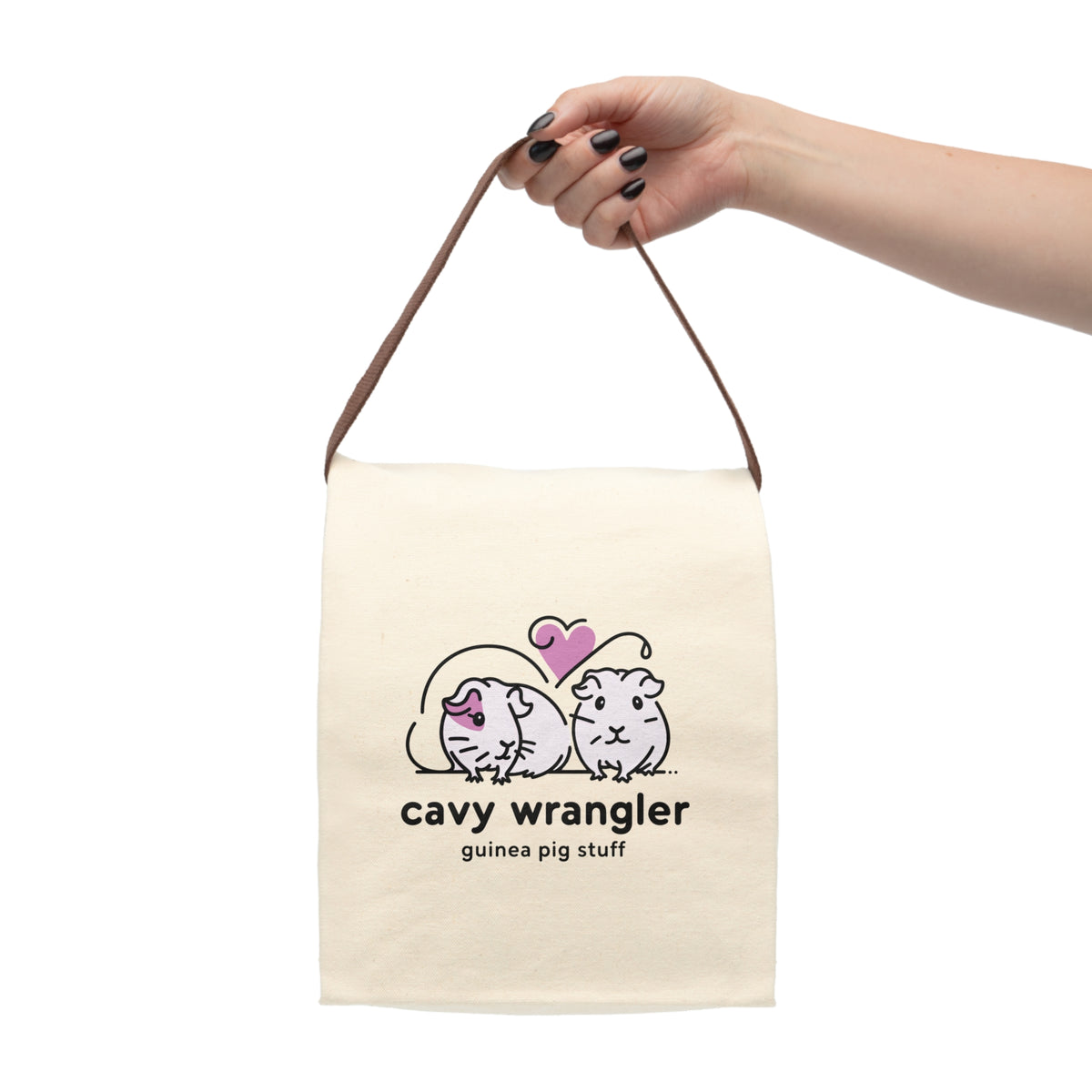 Cavy Wrangler Guinea Pig Stuff Canvas Supply Bag