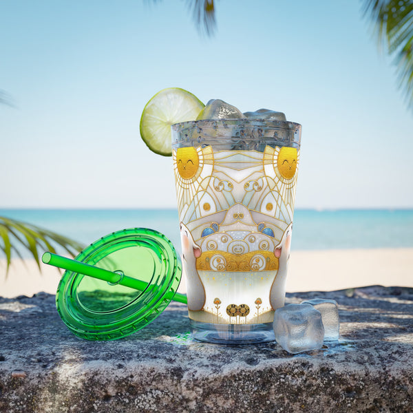 Summer Piggy Joy Guinea Pig Tumbler with Straw