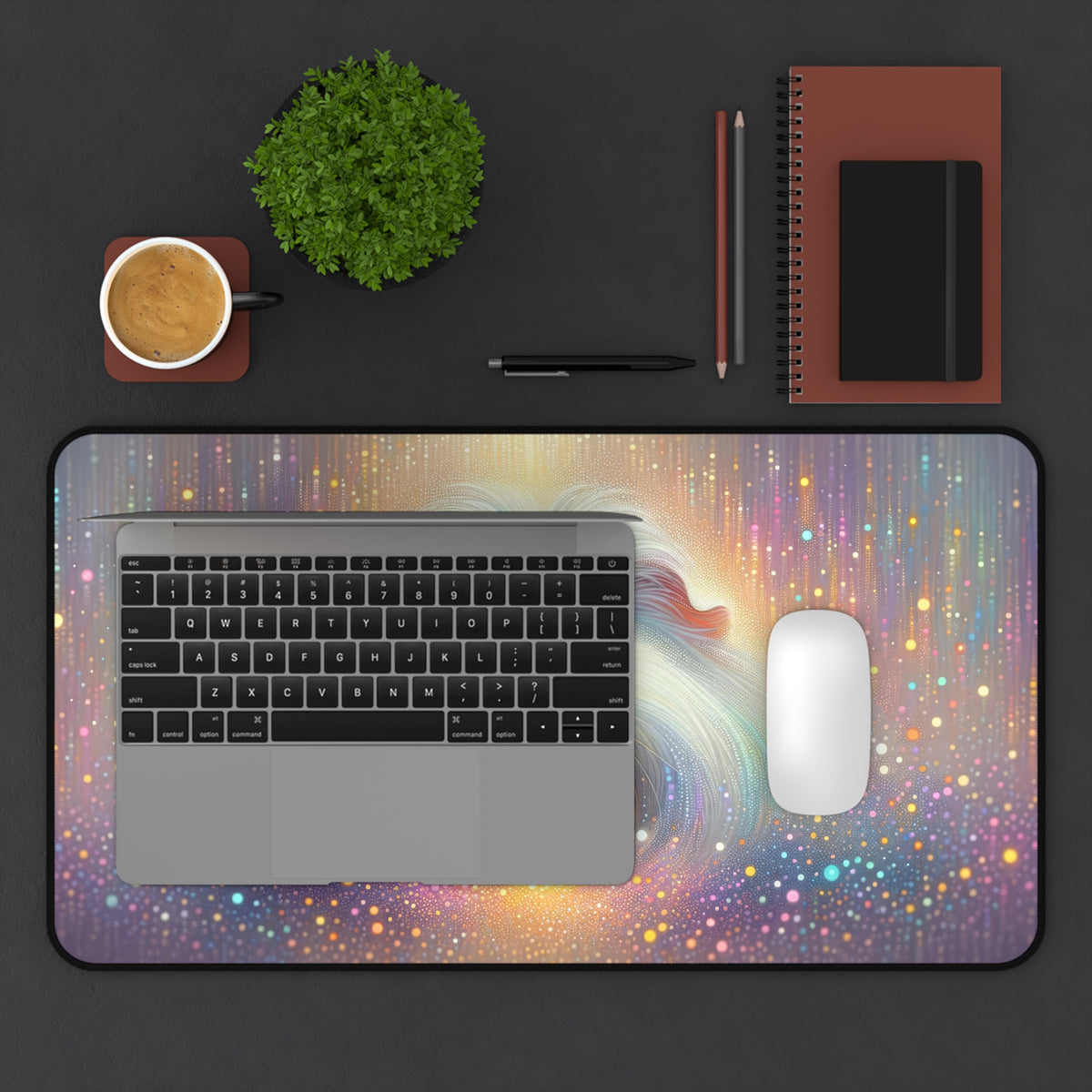 Guinea Pig Glitter Glow Desk Mat