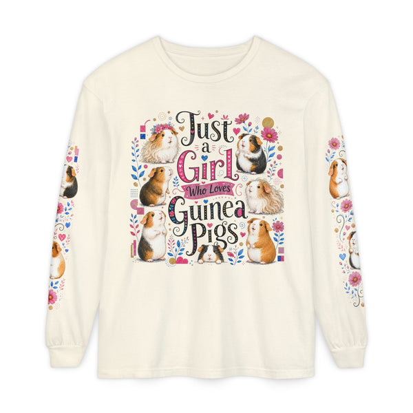 Just a Girl Who Loves Guinea Pigs Pageant Long Sleeve Tee