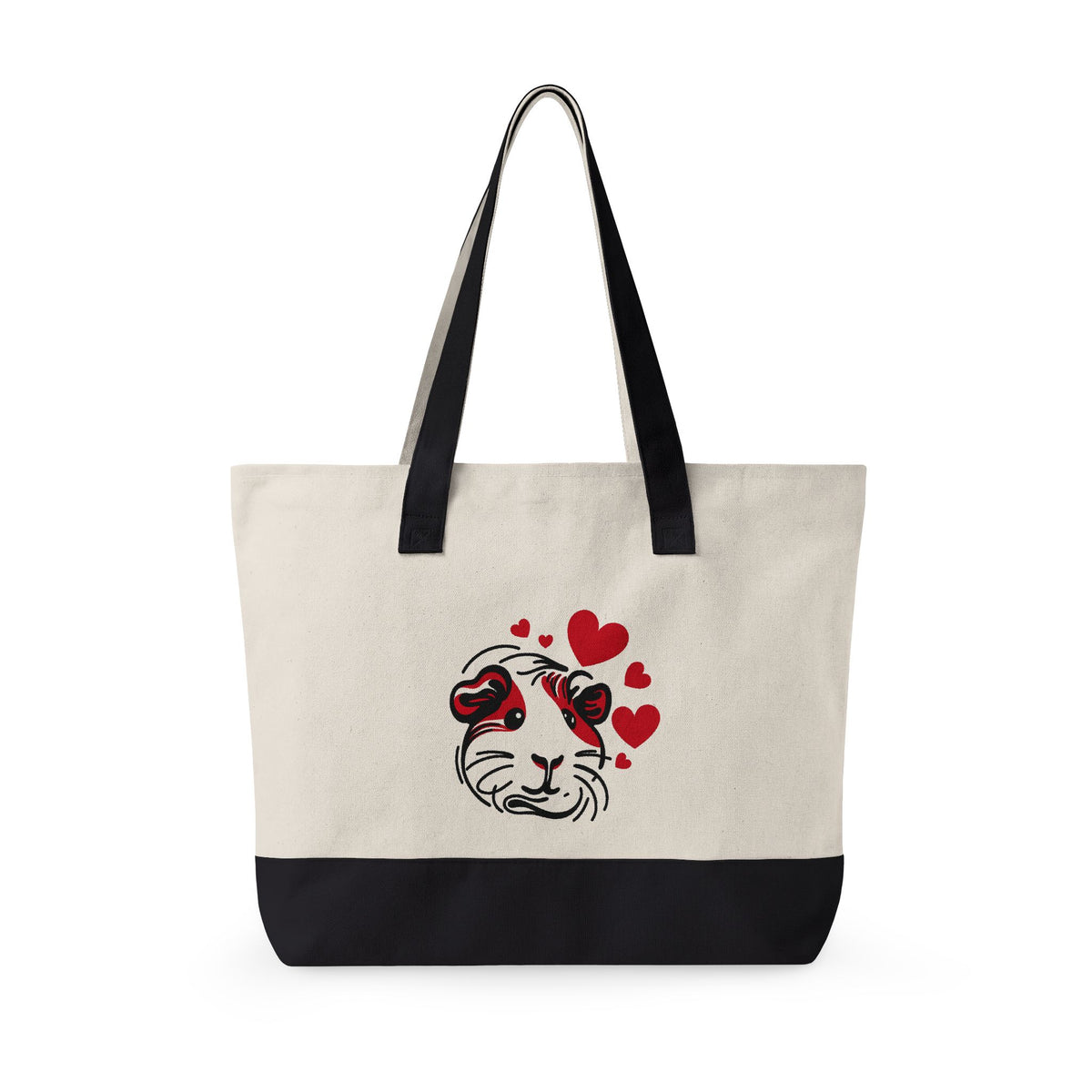 Cavy Heartmark Guinea Pig Canvas Tote