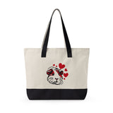 Cavy Heartmark Guinea Pig Canvas Tote