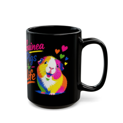 Guinea Pigs for Life Pop Black Guinea Pig Mug