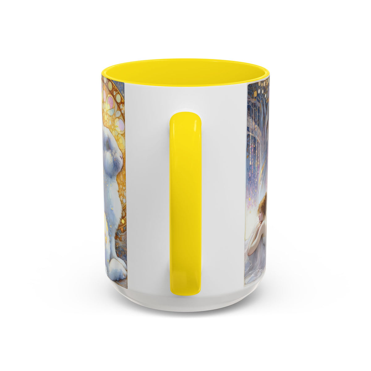 Enchanted Rabbit Coffee Mug, Fantasy Art Drinkware, Rabbit Lover Gift, Magical Mug for Tea, Cute Home Decor