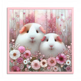 Pink Petal Piggies Framed Guinea Pig Wall Art – image 12