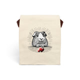 Radiant Love Guinea Pig Canvas Lunch Bag