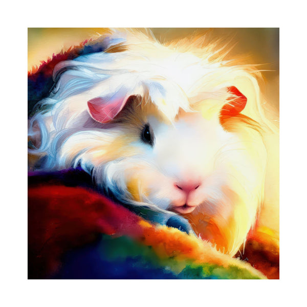 Firelight Fleece Cavy Guinea Pig Poster