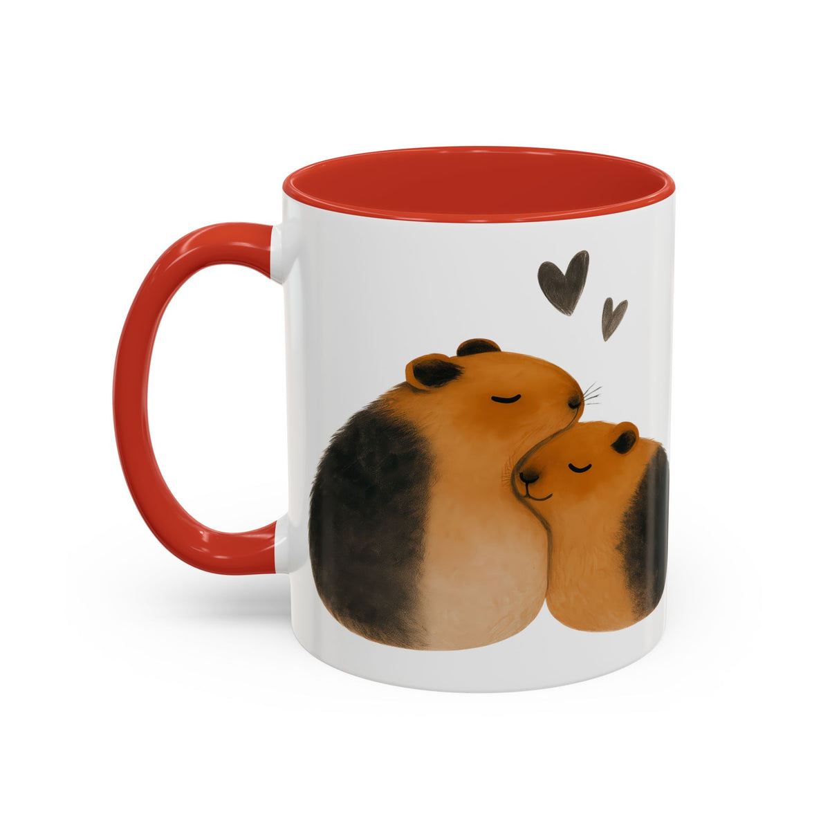 Copy of Cute Guinea Pig Couple Coffee Mug, Animal Lover Gift, Sweetheart Mug, Valentine’s Day Coffee Cup, Pet Lover Collectible