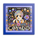 Cavy Dad Trio Framed Guinea Pig Art Print