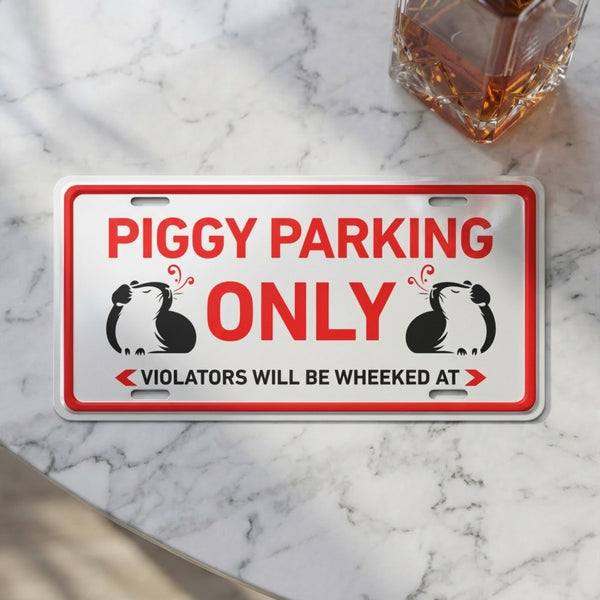 Piggy Parking Only Cavy Cage Plate™