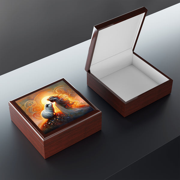 Silhouette at Sunset Keepsake Box