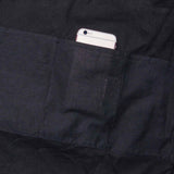 Just a Girl with Books and Guinea Pigs Adjustable Tote Bag - inside pocket view of tote bag shown with a smart phone – image 4