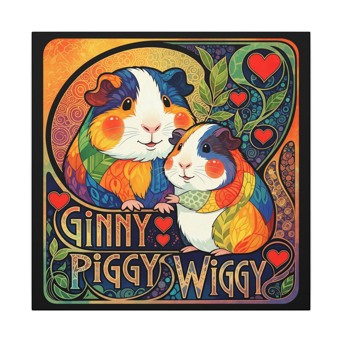 Cheeky Ginny Piggy Wiggy Canvas