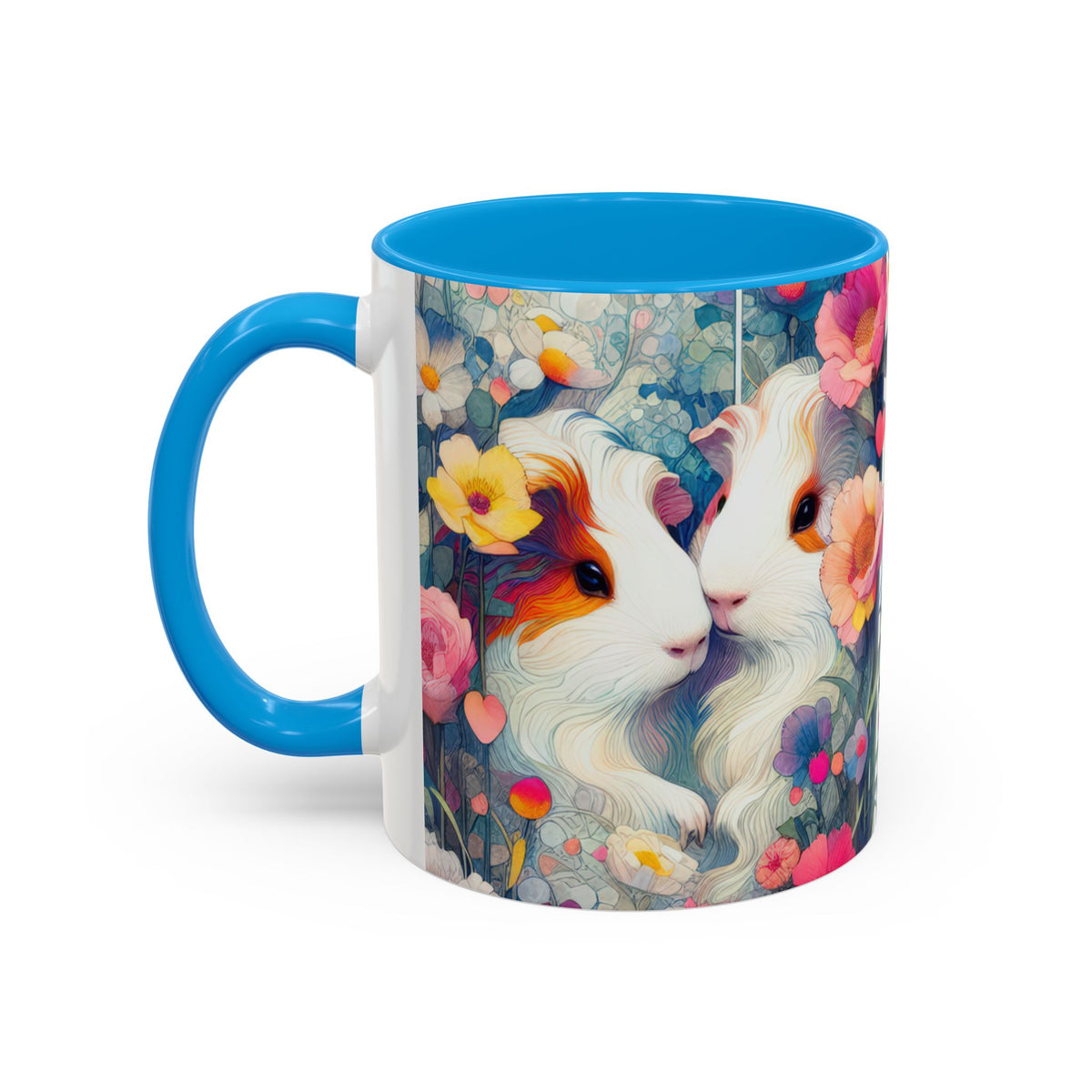 Summer Floral Seasons Guinea Pig Mug